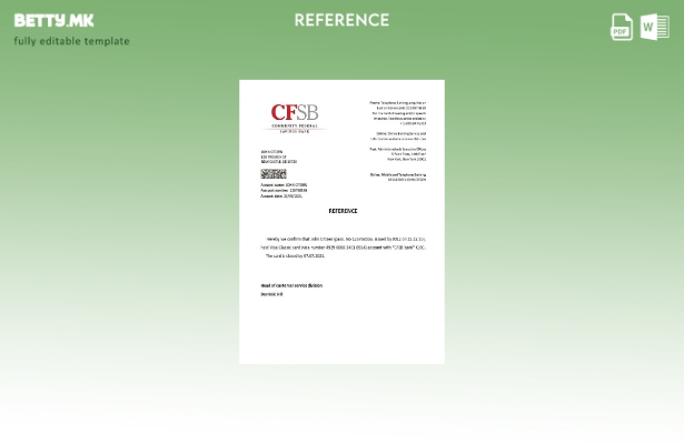 Референтен шаблон за затворање на CFSB во модерен стил на САД